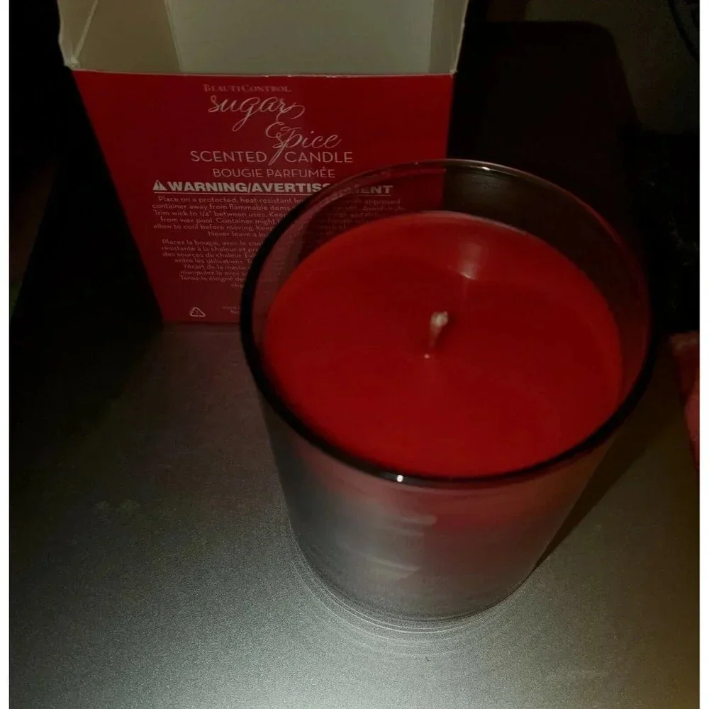 BeautiControl Sugar & Spice Bougie Parfumee Retired  7 oz Candle NEW